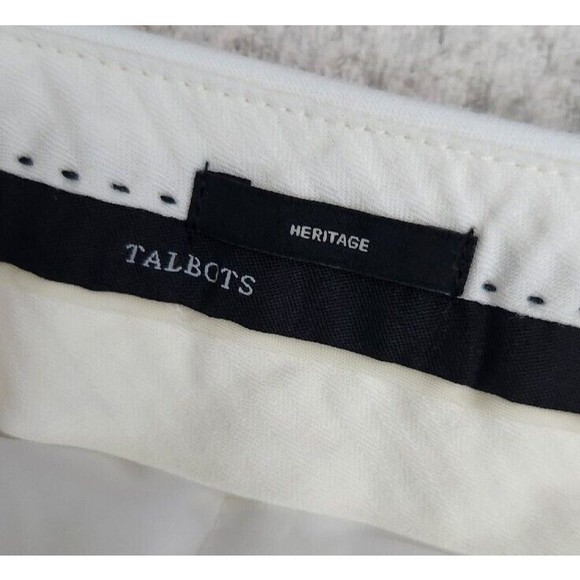Talbots Pants Womens Crop Heritage Straight Leg Side Zipper High Rise Career 12 - Picture 6 of 8